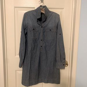 JCrew Chambray Shirt Dress size Medium, 100% cotton